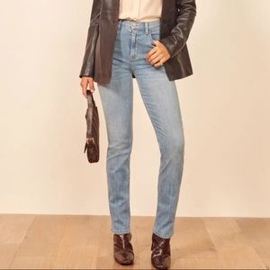 NWOT Reformation Audrey High Straight Jeans Size 25